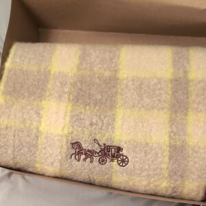 Coach Oversized Winter Wrap with Logo